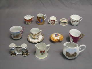 A quantity of various decorative cups, saucers etc