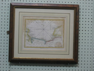 A map "Fifth Chart French Coast 1792", the reverse with Church Galleries label 8" x 11"