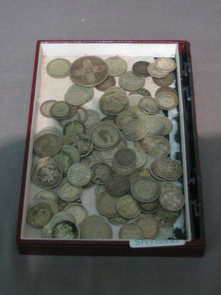 A small collection of various silver coins