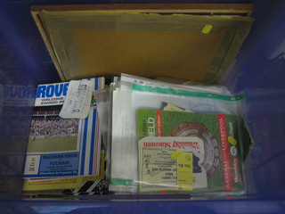 A large collection of various football programmes etc