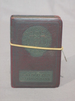A London Savings Bank money box complete with key