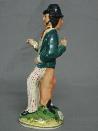 A 19th Century Staffordshire figure Gin and Water, 9" (r) 