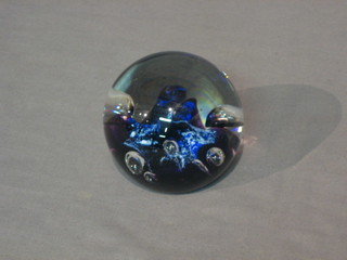 A Caithness Moonflower paperweight boxed