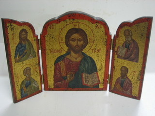 A 20th Century triptych Icon 8" x 11"