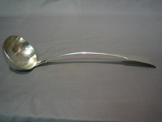 A George III silver fiddle pattern soup ladle, London 1817 8 ozs