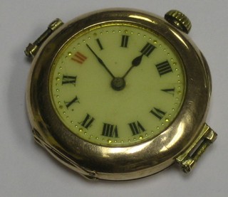 A lady's 1930's? wristwatch contained in a 9ct gold case, the case signed Rolex and marked 577202