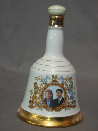 A Wade decanter for Bells whisky to commemorate the marriage of Prince Andrew and Sarah Ferguson