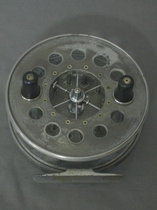 An Alcocks aerial centre pin fishing reel 4 1/2" (no badge to back)