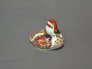 A Royal Crown Derby figure of a seated duck 2"