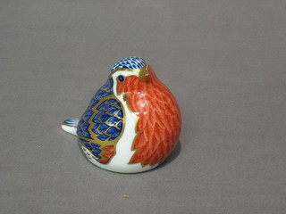 A Royal Crown Derby figure of a seated bird 3"