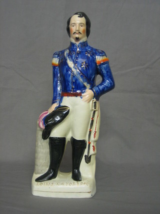 A 19th Century Staffordshire figure of a standing Louis Napoleon 16"