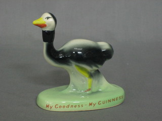 A Carlton Guinness advertising figure My Goodness My Guinness in the form of an ostrich 4"