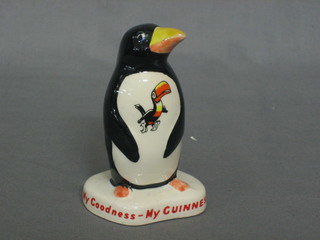 A Carltonware Guinness advertising figure in the form of a standing penguin 4"