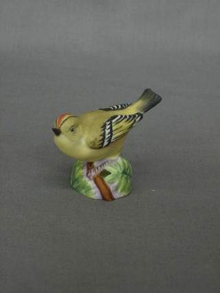 A Royal Worcester figure of a Gold Crest 3338 2"