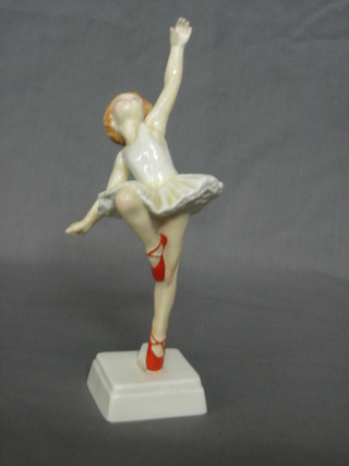 A Royal Worcester figure modelled by F J Doughty - Red Shoes 3258, 8 1/2"
