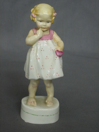 A Royal Worcester figure modelled by F J Doughty - Only Me 3226, 6"
