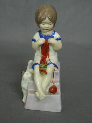 A Royal Worcester figure Saturday's Child Works Hard for a Living 3262, 5"