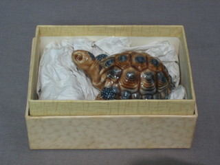 A Wade figure of a tortoise, 3" boxed