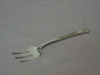 A Victorian silver bread fork Sheffield 1891, 3 ozs