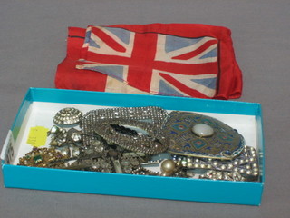 A collection of marcasite costume jewellery etc