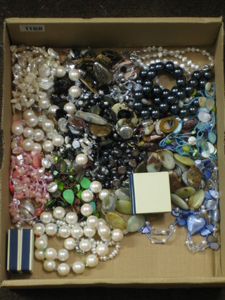 A collection of modern costume jewellery