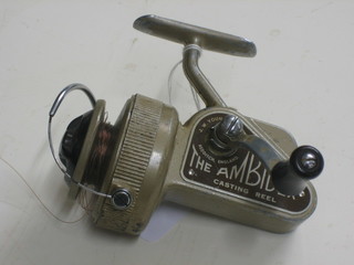 An Ambidex fixed spool fishing reel