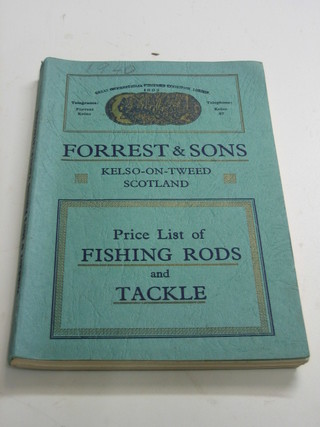 A Forrest & Sons 1940? catalogue price list of fishing rods and tackle