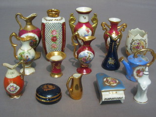 15 items of Limoges porcelain