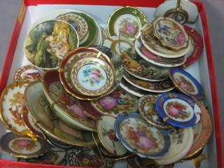 A large collection of various Limoges porcelain miniature plates
