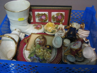 Various items of Limoges porcelain