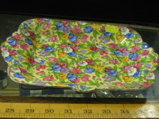 A Royal Winton Sweet Pea patterned twin handled dish 10"