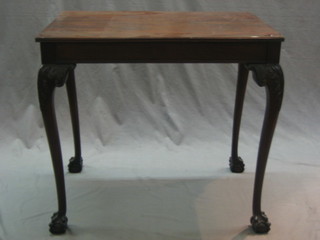 A rectangular Chippendale style mahogany occasional table 30"