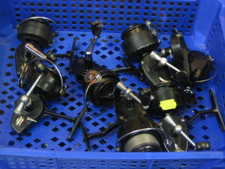 7 various Mitchell multiplying fishing reels