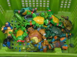 12 various Ninja Turtle figures