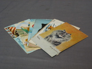 5 Louis Wain postcards and 5 other postcards