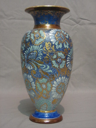 A Royal Doulton club shaped vase 11"