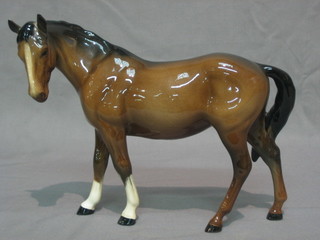 A Beswick figure of a standing bay horse 6"