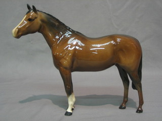 A Beswick figure of a standing bay horse 8"