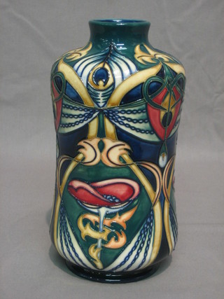 A limited edition Moorcroft Rachel Bishop, earthenware style vase of waisted form, the base marked Moorcroft BT, made for Liberty 122/250 RJBishop 8"