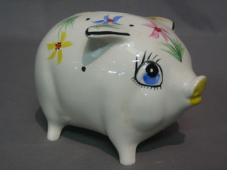 An Arthur Wood pottery piggy bank 8"
