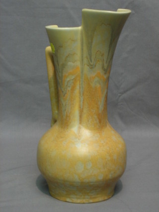 An Art Deco Beswick brown glazed jug, the base incised 170/1 11" (some firing chips to base)