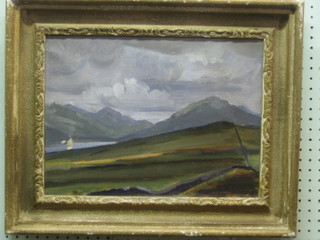 Oil painting on canvas "Donegal Landscape" 11" x 15"