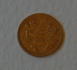 An 1898 Victorian gold half sovereign