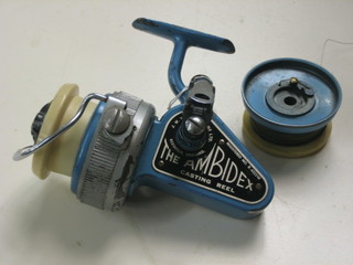 A Young's Ambidex fixed spool fishing reel, boxed