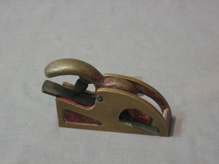 A brass bull nose thumb plane by Granby 4"