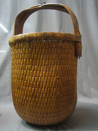 A dome shaped Eastern willow basket