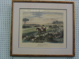 After F C Turner, a coloured hunting print "Hark to Hollow" 14" x 15 1/2"