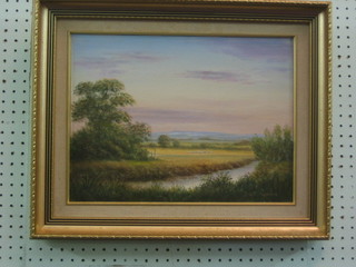 Reg Brown, oil on canvas "Summer Waters" 12" x 16"