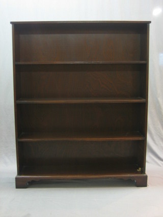 A 19th Century style mahogany 4 tier bookcase, 44"