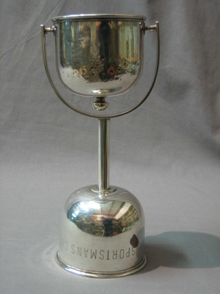 A 1930's silver plated Wager cup engraved The Sportsman's cup